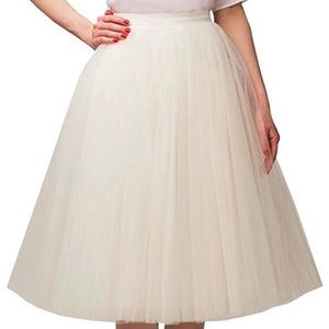 Ivory Tulle Skirt